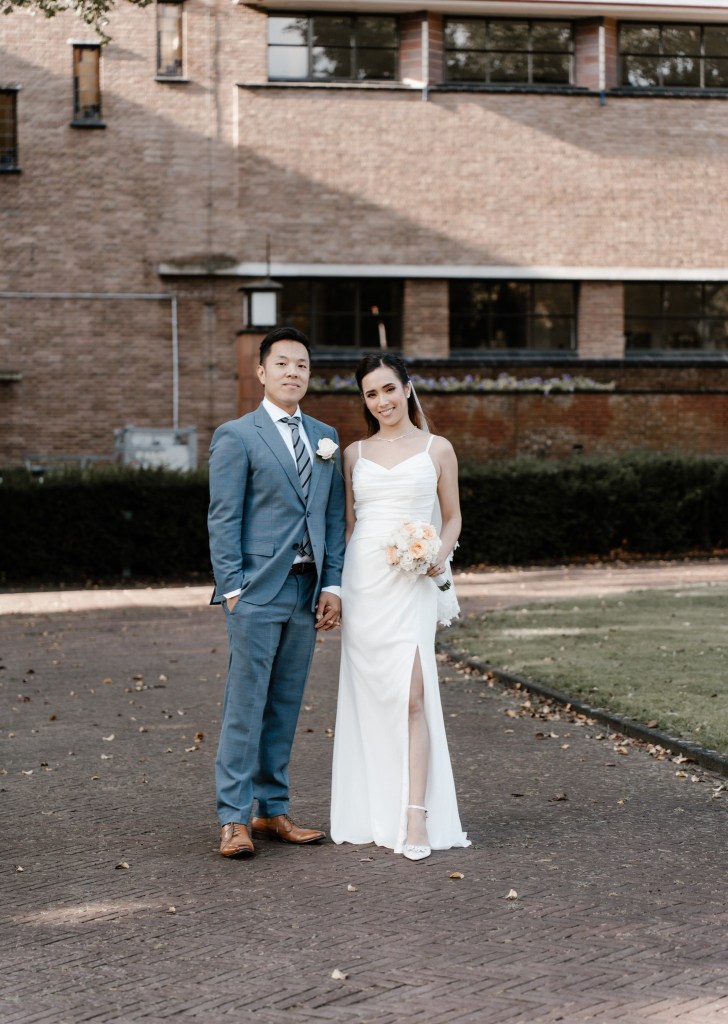 bruiloft gemeentehuis fotoshoot